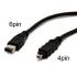 Firewire 1394 Cable: 6 pin to 4 Pin 1.5m Firewire 1394 Cable: 6 pin to 4 Pin 1.5m